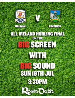 ALL-IRELAND Hurling Final @ Róisín Dubh
