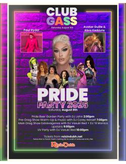 Club GASS: PRIDE PARTY 2026 @ Róisín Dubh