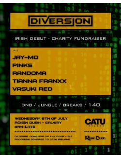 DIVERSION - Charity Fundraiser @ Róisín Dubh